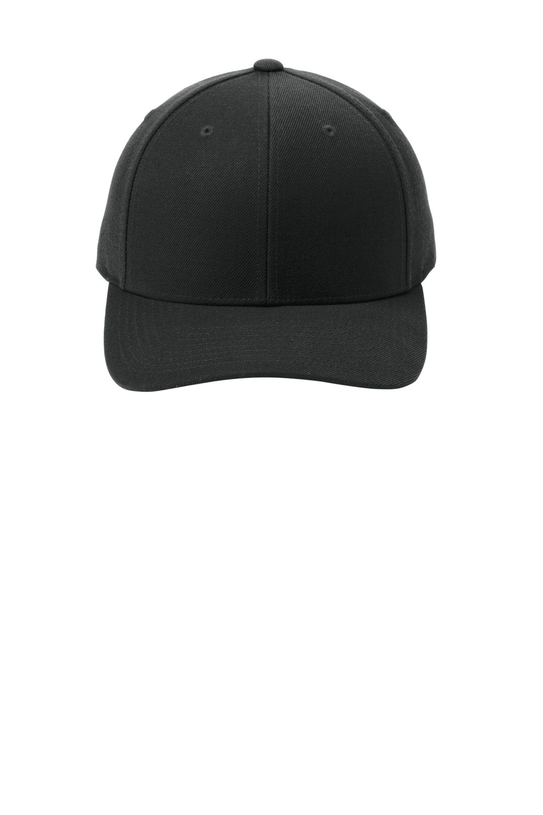 Sport-Tek  YP Classics  Curve Bill Snapback Cap. STC43 — Black — front
