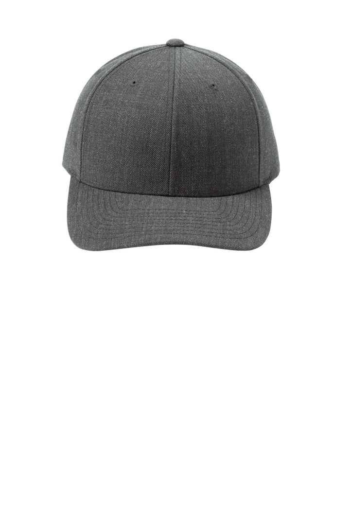 Sport-Tek  YP Classics  Curve Bill Snapback Cap. STC43 — Dark Heather Grey — front