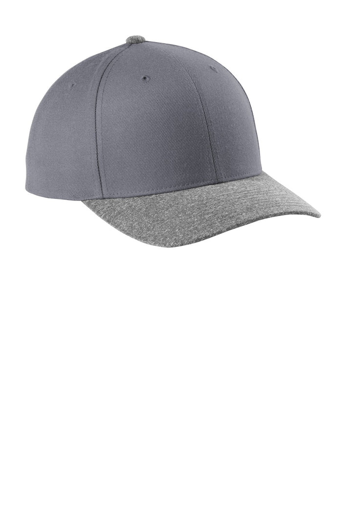 Sport-Tek  YP Classics  Curve Bill Snapback Cap. STC43 — Graphite/ Grey Heather — front