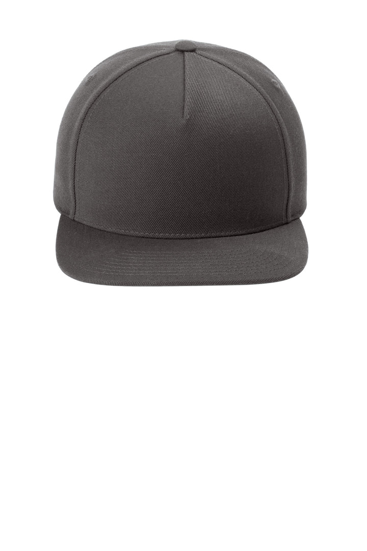 Sport-Tek YP Classics Premium 5-Panel Snapback Cap STC55 — Iron Grey — front
