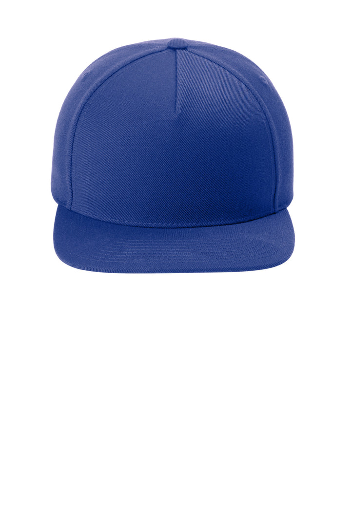 Sport-Tek YP Classics Premium 5-Panel Snapback Cap STC55 — True Royal — front