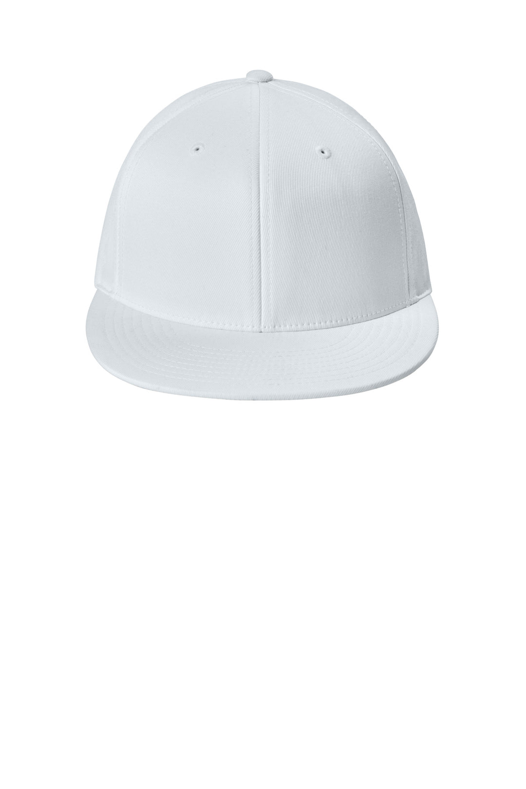 Sport-Tek Flexfit Flat Bill Cap STC56 — White — front