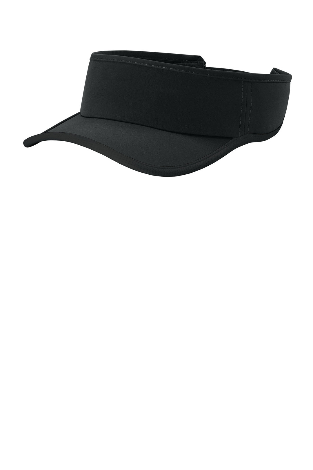 Sport-Tek Repeat Visor STC57 — Black/ Black — front