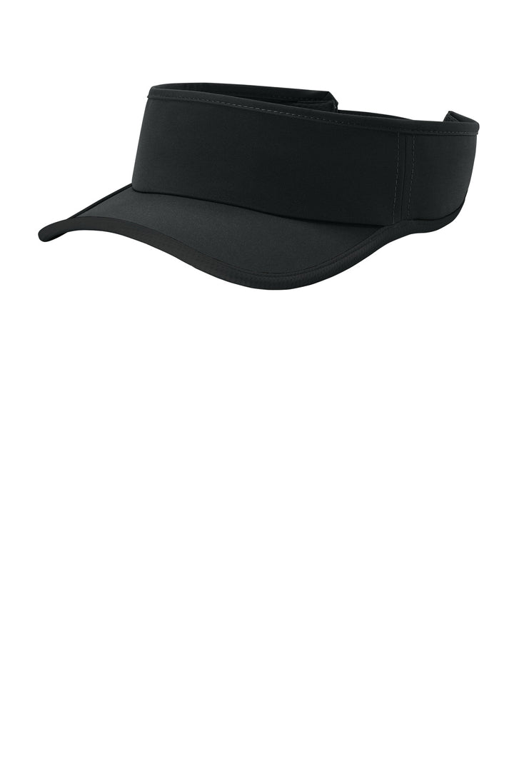 Sport-Tek Repeat Visor STC57 — Black/ Black — front