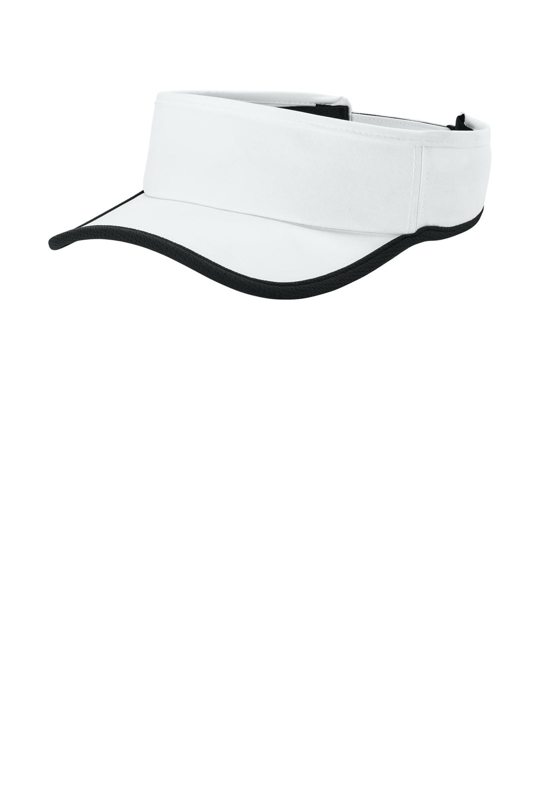 Sport-Tek Repeat Visor STC57 — White/ Black — front
