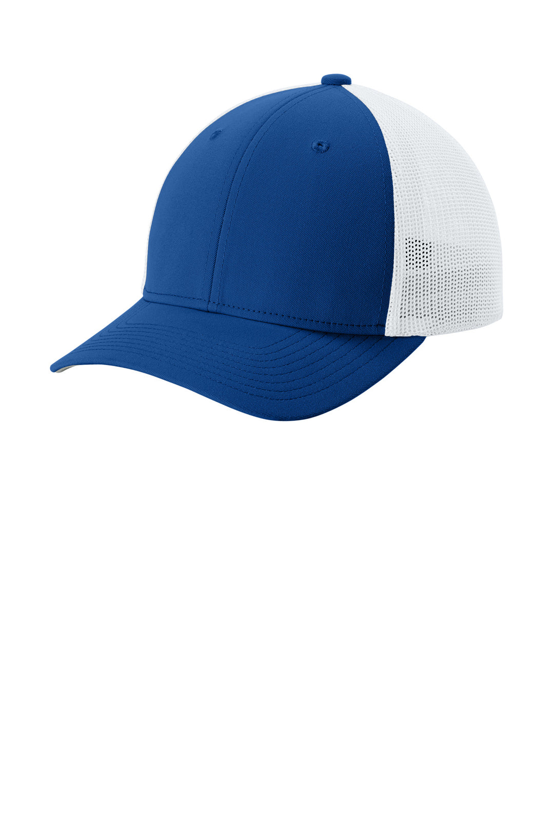 Sport-Tek Stretch-Tek Mesh Back Cap STC60 — True Royal/ White — front