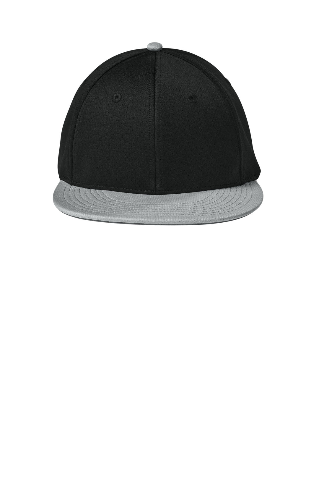 Sport-Tek Impact Mesh Stretch-Tek Cap STC70 — Black/ Silver/ Black — front