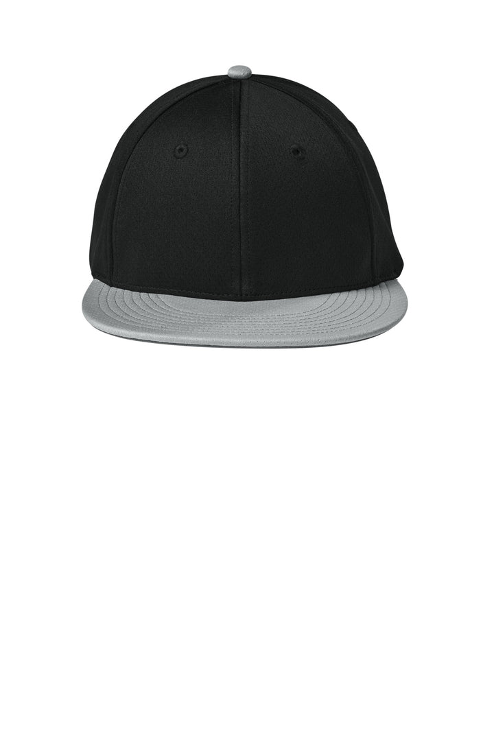 Sport-Tek Impact Mesh Stretch-Tek Cap STC70 — Black/ Silver/ Black — front