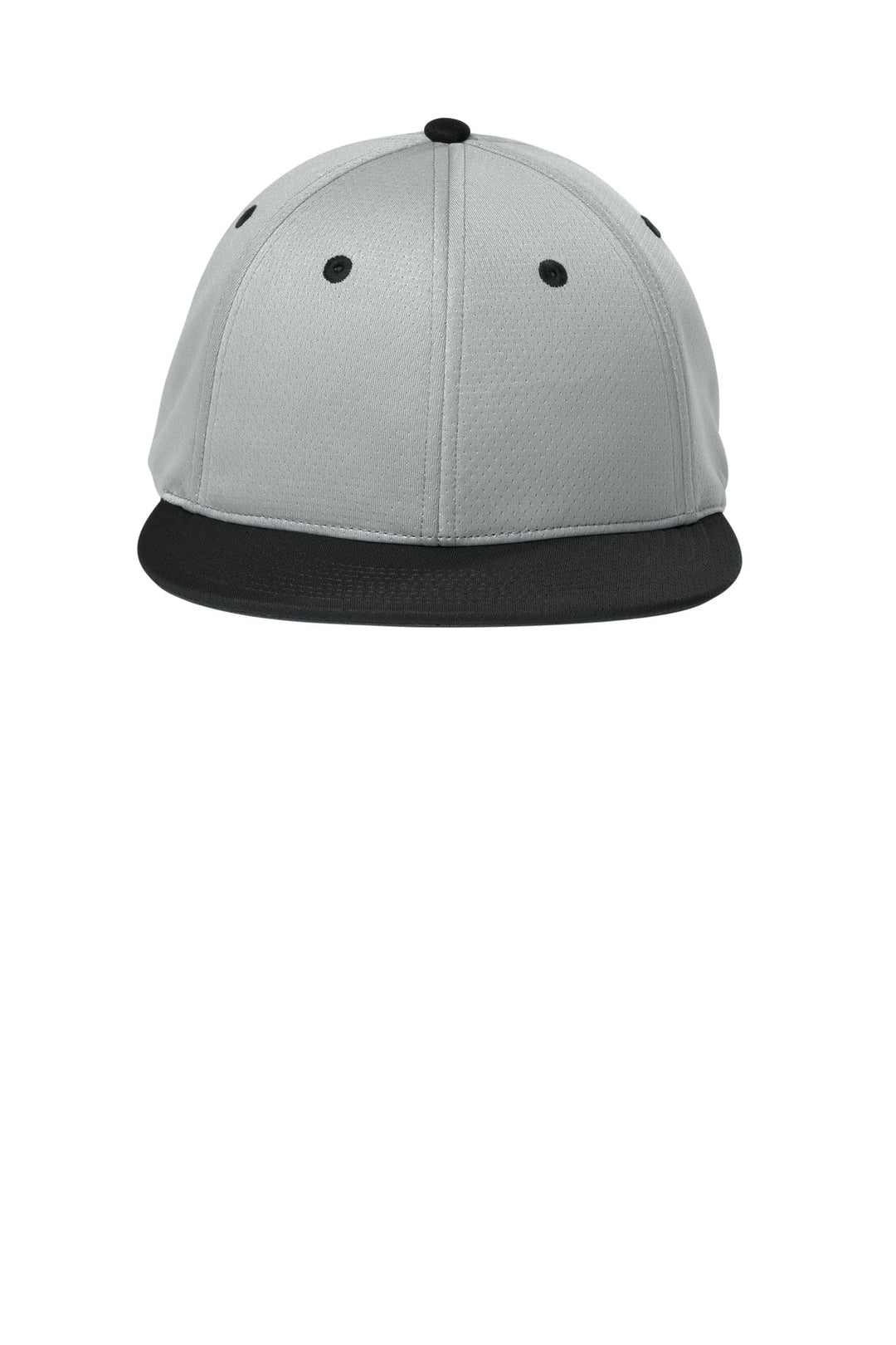 Sport-Tek Impact Mesh Stretch-Tek Cap STC70 — Silver/ Black/ Silver — front