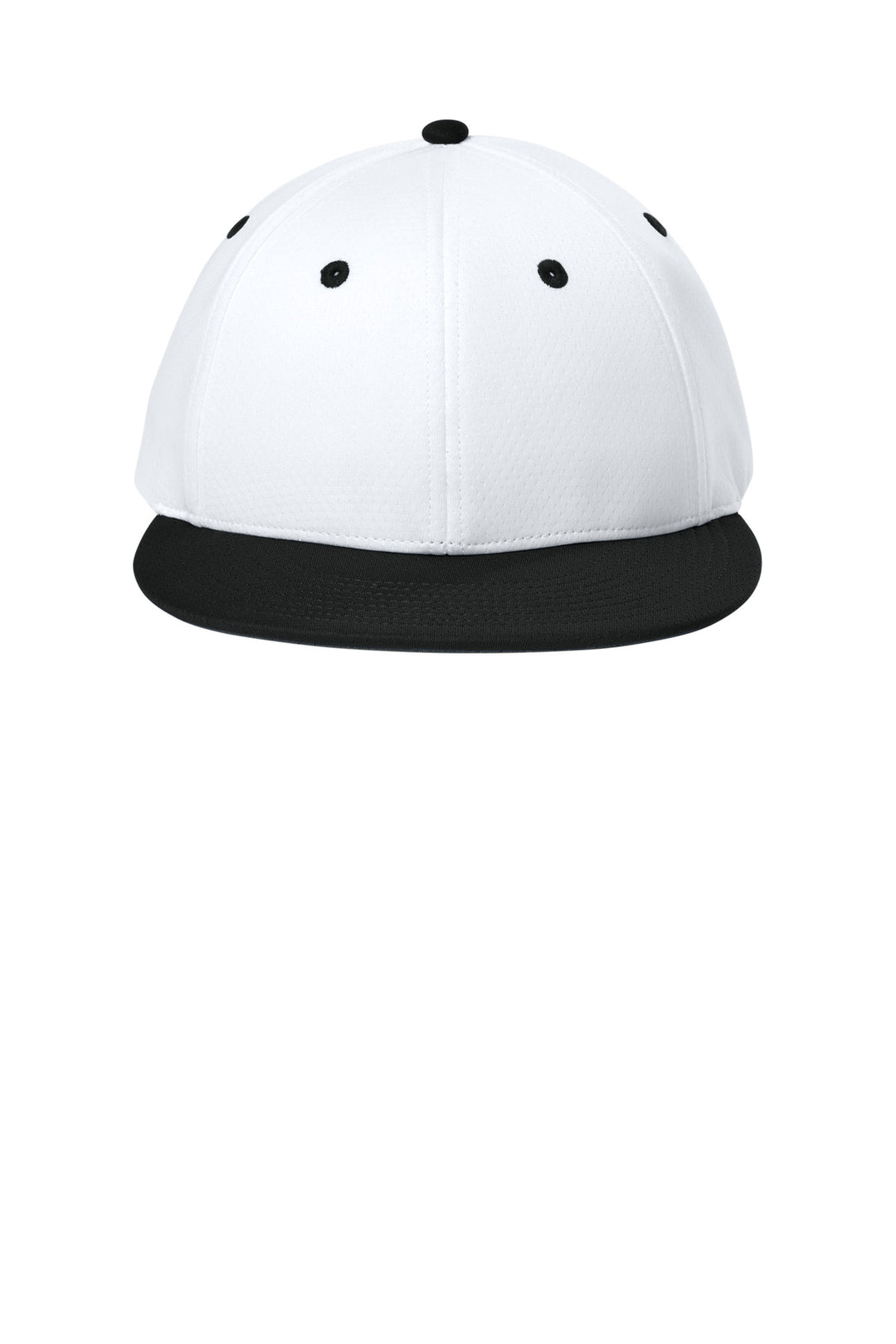 Sport-Tek Impact Mesh Stretch-Tek Cap STC70 — White/ Black/ White — front