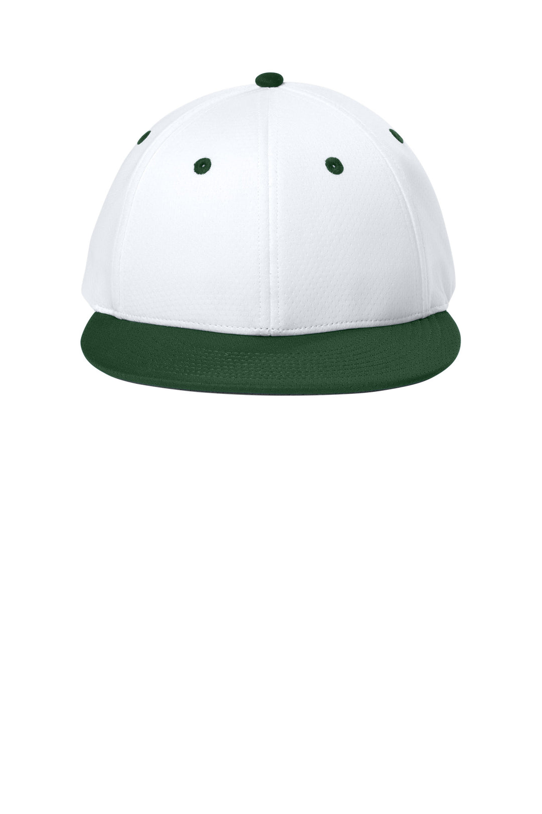 Sport-Tek Impact Mesh Stretch-Tek Cap STC70 — White/ Forest Green/ White — front