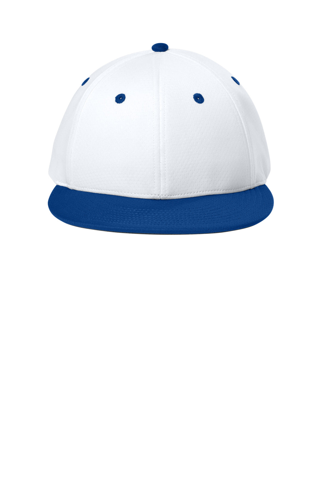 Sport-Tek Impact Mesh Stretch-Tek Cap STC70 — White/ True Royal/ White — front