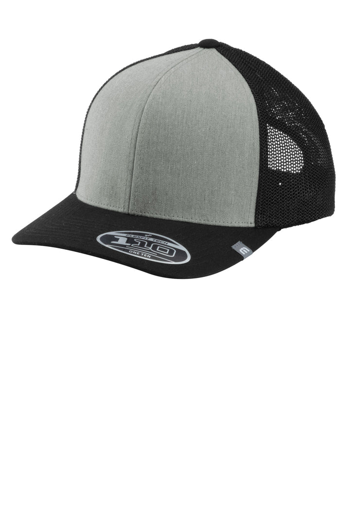 TravisMathew Cruz Colorblock Trucker Cap TM1MY390 — Heather Grey/ Black — front