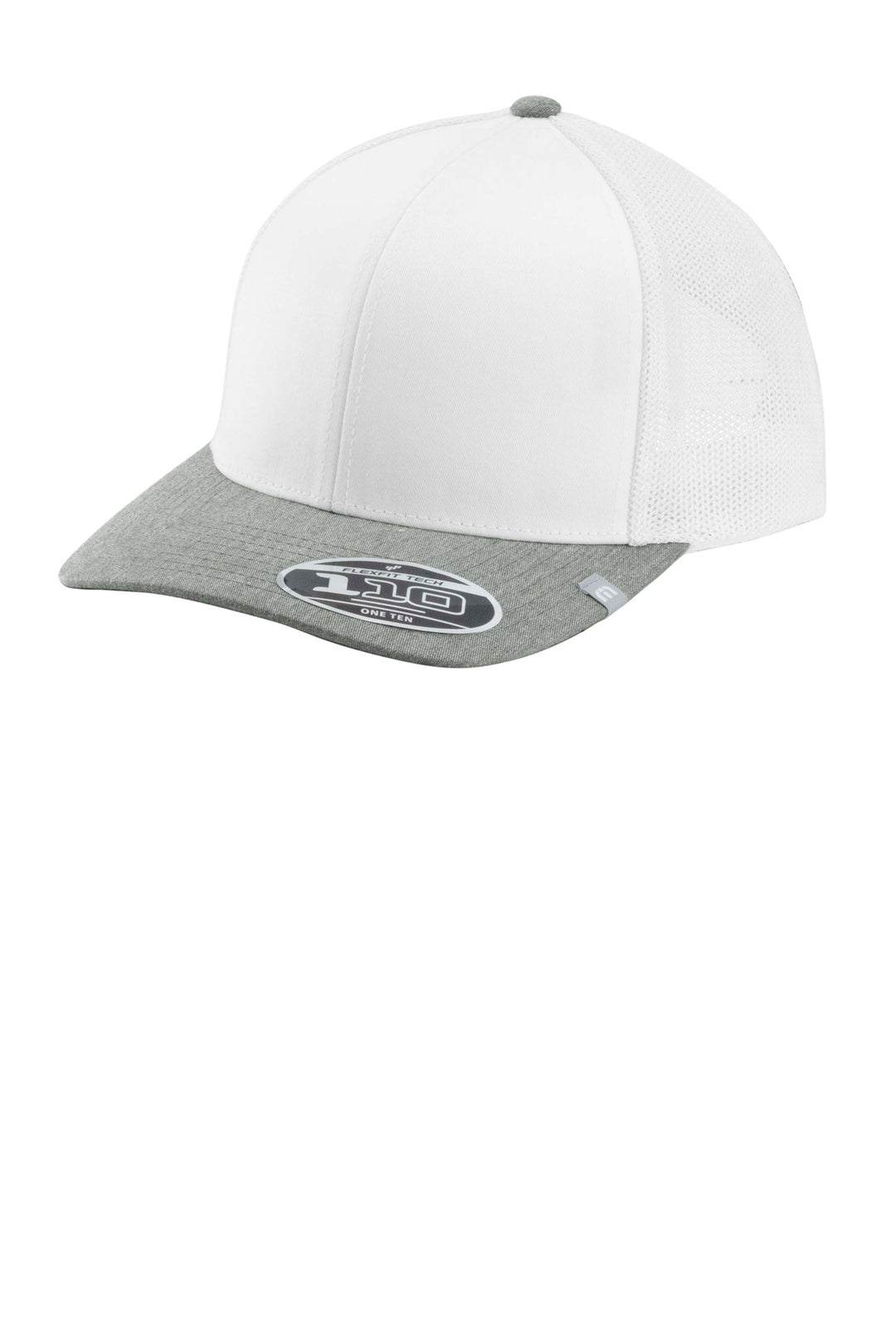 TravisMathew Cruz Colorblock Trucker Cap TM1MY390 — White/ Heather Grey — front