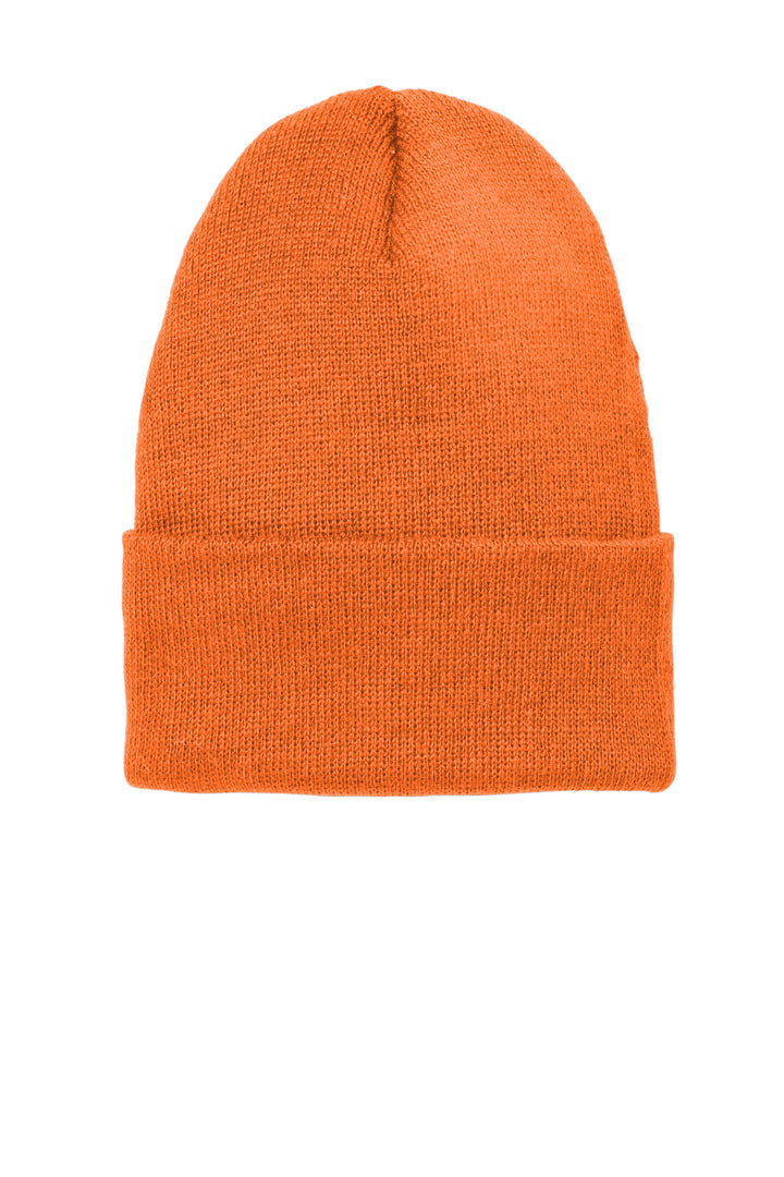 Volunteer Knitwear Chore Beanie VL10 — Neon Orange — front