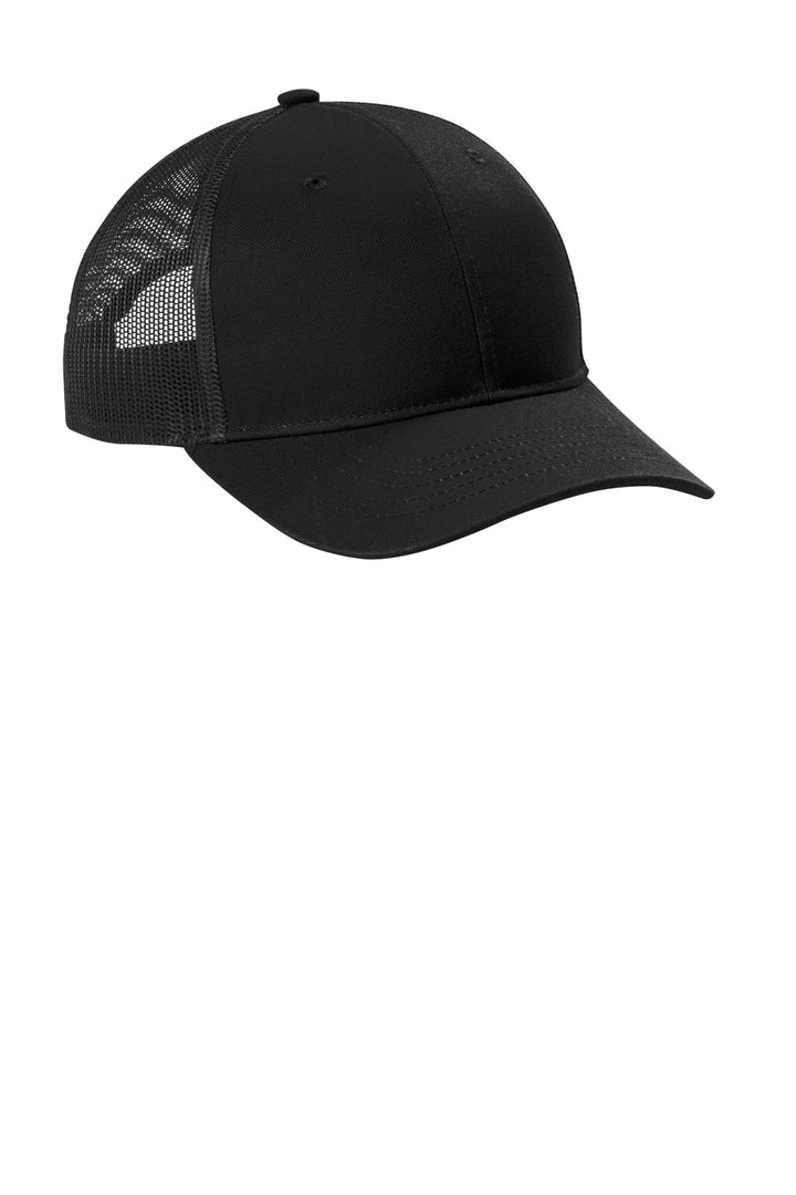 Port Authority Youth Snapback Trucker Cap YC402 — Black — front