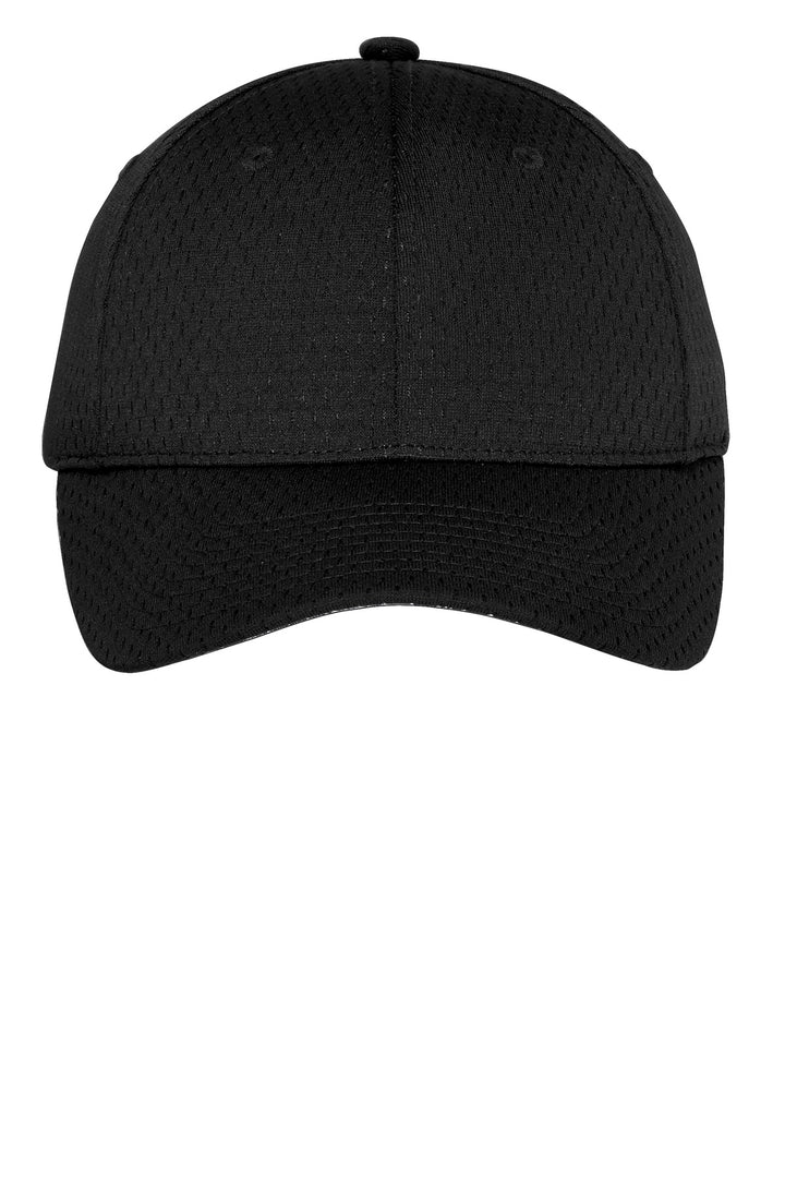 Port Authority Youth Pro Mesh Cap.  YC833 — Black — front