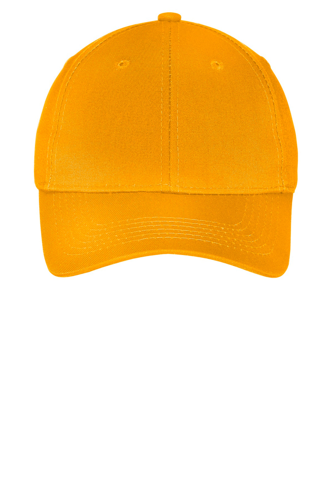 Port Authority Youth Six-Panel Twill Cap.  YCP80 — Athletic Gold — front