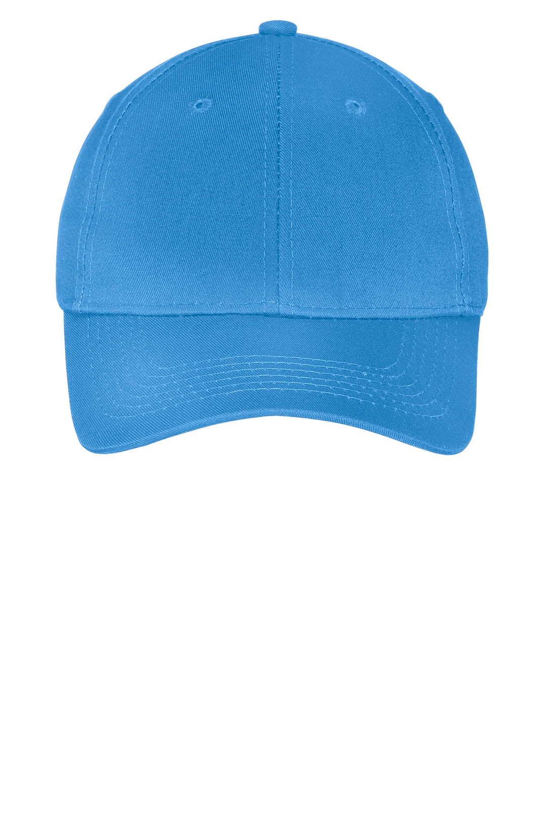 Port Authority Youth Six-Panel Twill Cap.  YCP80 — Carolina Blue — front