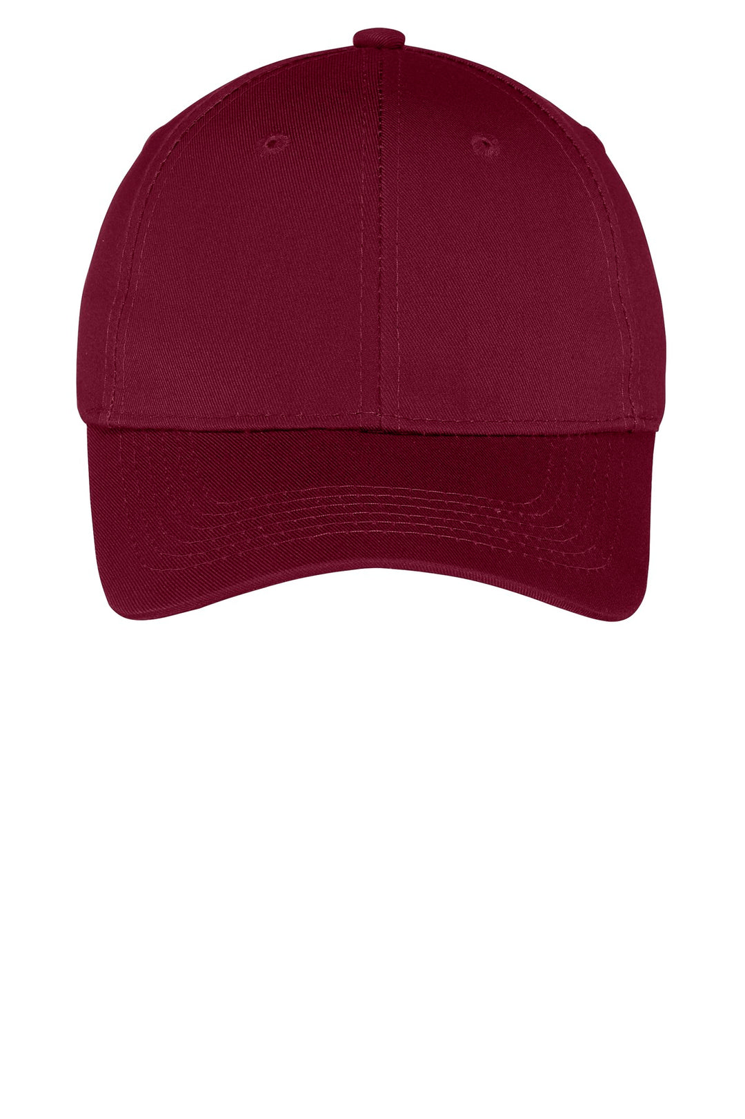 Port Authority Youth Six-Panel Twill Cap.  YCP80 — Maroon — front