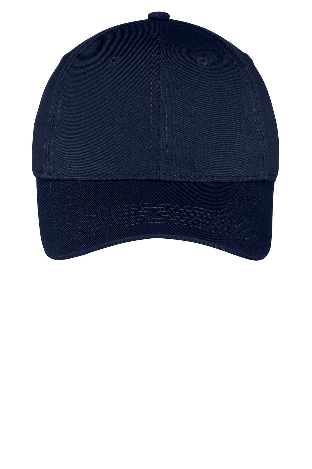 Port Authority Youth Six-Panel Twill Cap.  YCP80 — Navy — front