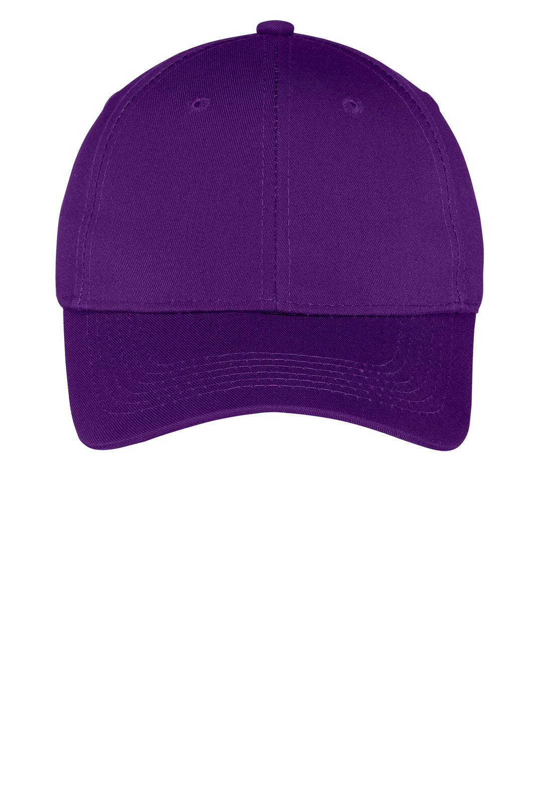 Port Authority Youth Six-Panel Twill Cap.  YCP80 — Purple — front
