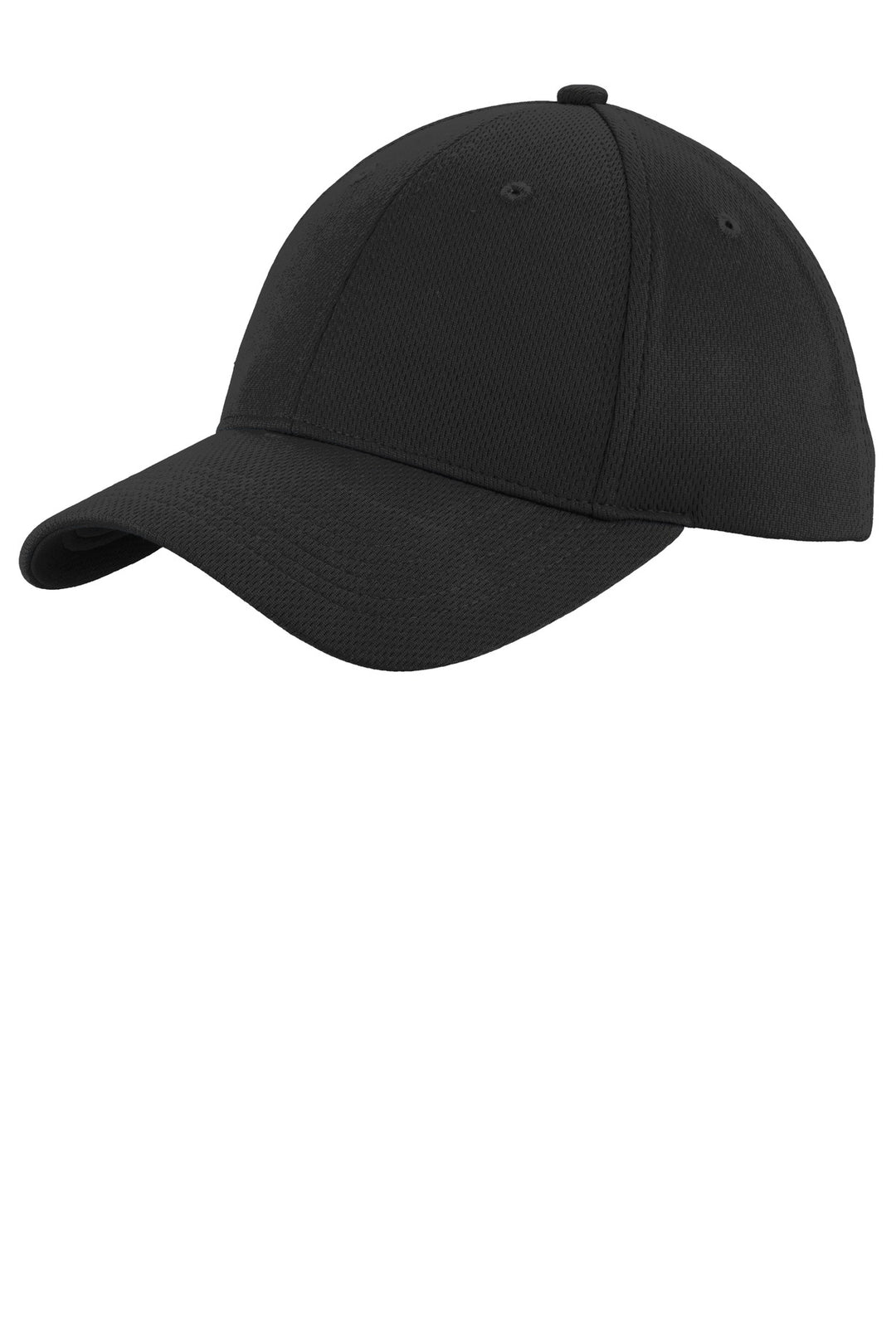 Sport-Tek Youth PosiCharge RacerMesh Cap. YSTC26 — Black — front