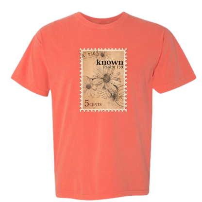 Known Flower – Comfort Colors 1717 Tee – Bright Salmon