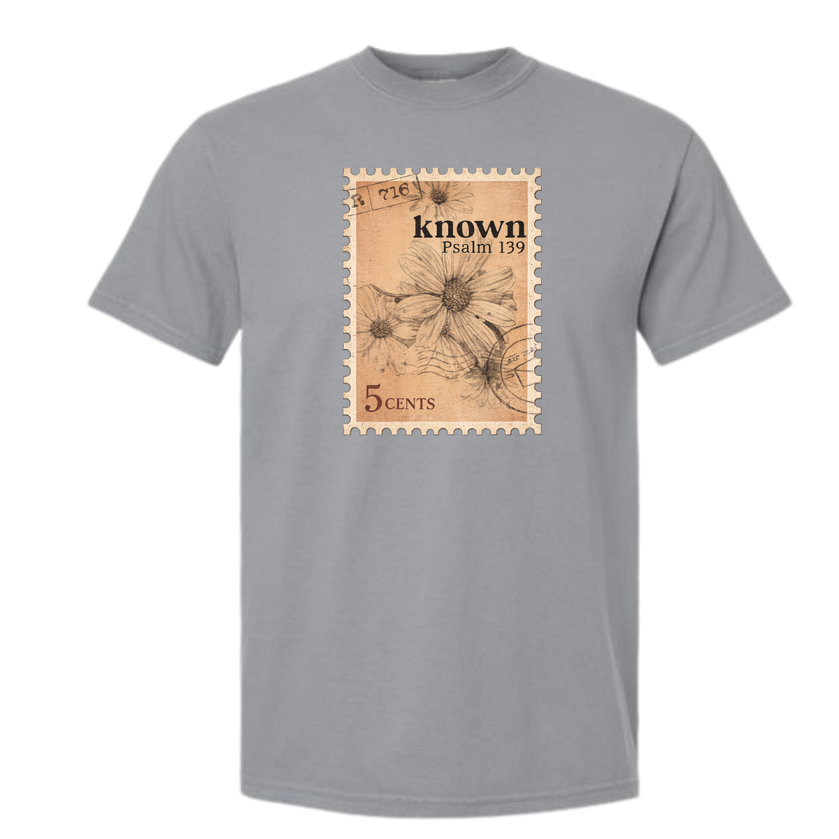Known Flower – Comfort Colors 1717 Tee – Granite