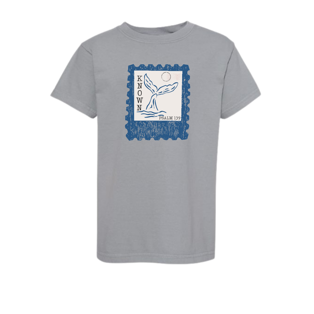 Known Whale – Comfort Colors 9018 Youth Boys Tee – Granite – Granite