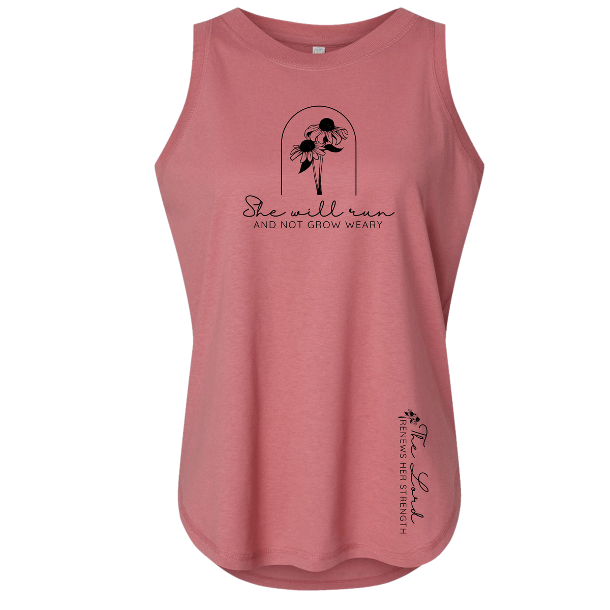 She Will Run and Not Grow Weary – LAT 3592 Women's Tank – Mauvelous