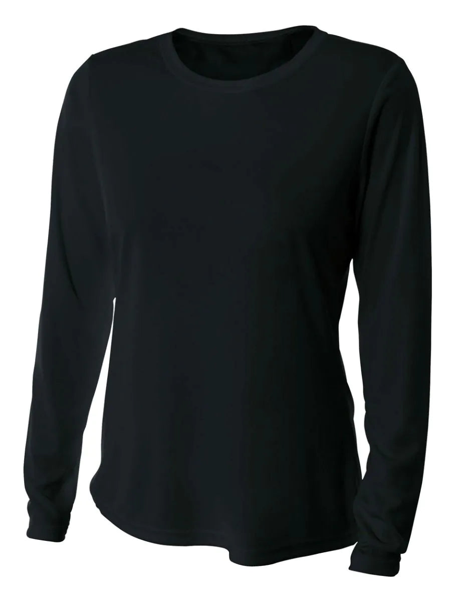 A4 NW3002 Ladie's Long Sleeve Cooling Performance Crew Shirt