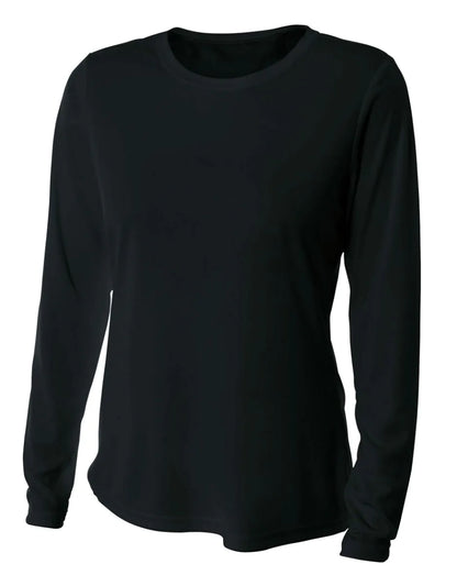 A4 NW3002 Ladie's Long Sleeve Cooling Performance Crew Shirt