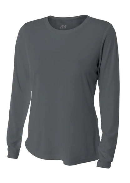 A4 NW3002 Ladie's Long Sleeve Cooling Performance Crew Shirt