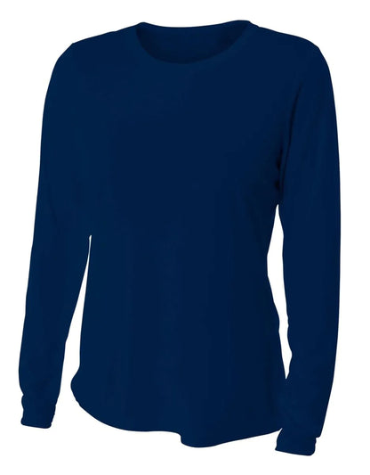 A4 NW3002 Ladie's Long Sleeve Cooling Performance Crew Shirt