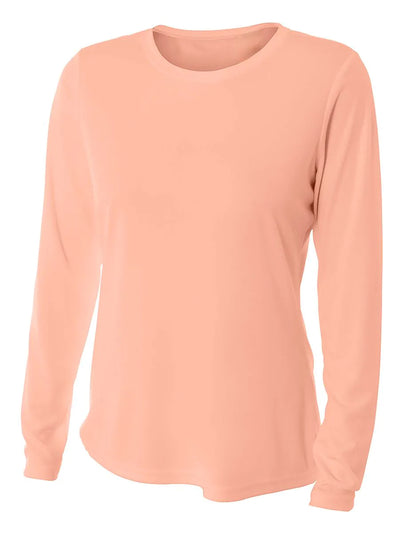 A4 NW3002 Ladie's Long Sleeve Cooling Performance Crew Shirt