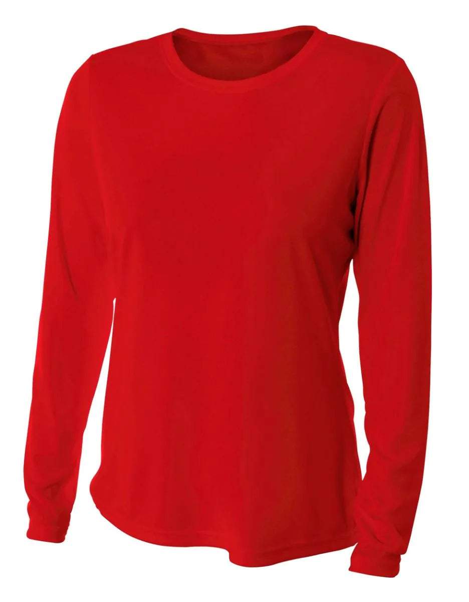 A4 NW3002 Ladie's Long Sleeve Cooling Performance Crew Shirt