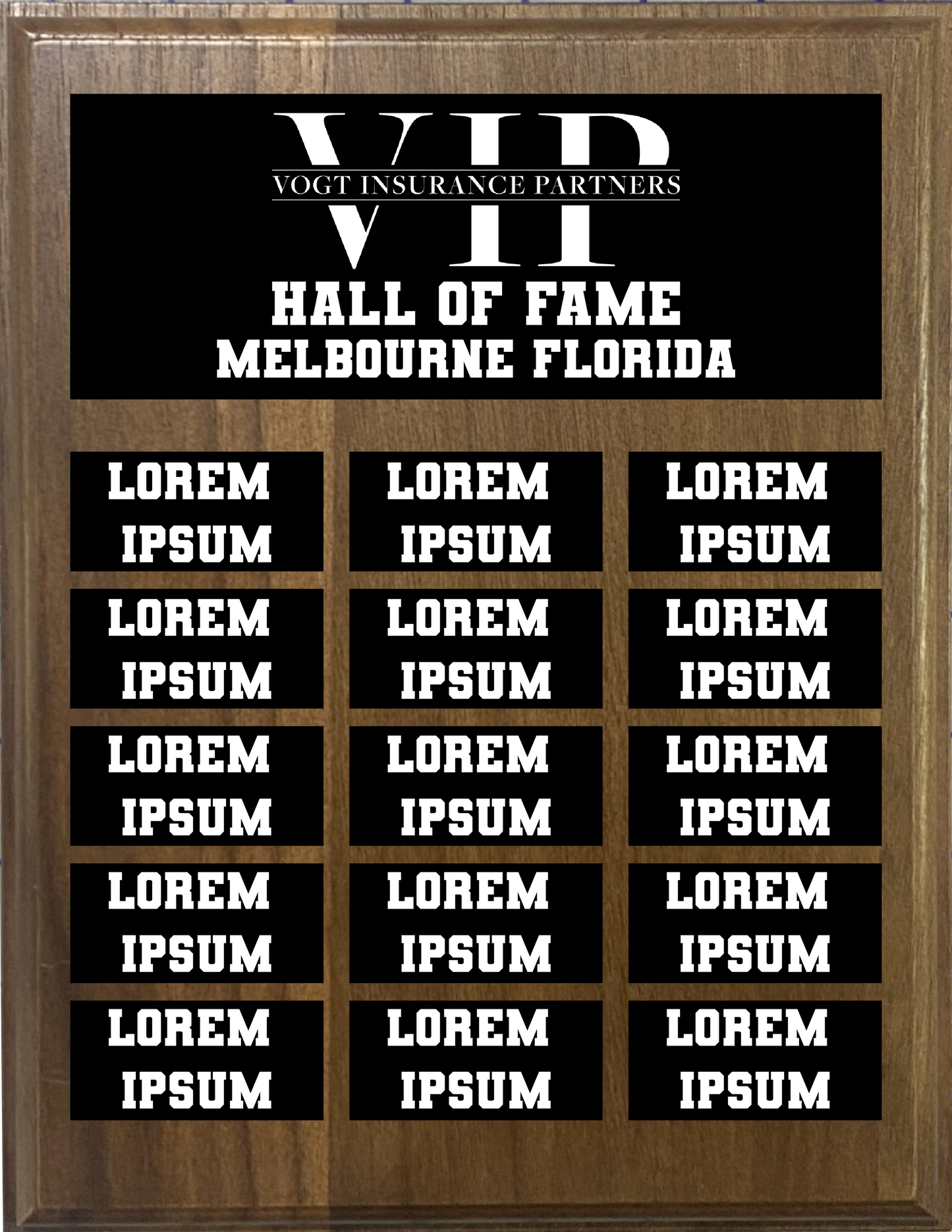 Recognition Plaque
