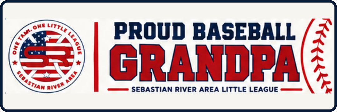 SRALL BUMPER 9x3 | Proud Baseball Grandpa | Saying