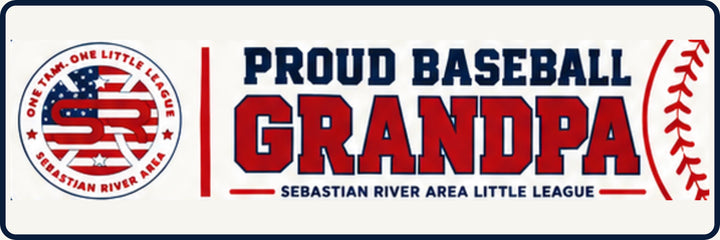 SRALL BUMPER 9x3 | Proud Baseball Grandpa | Saying