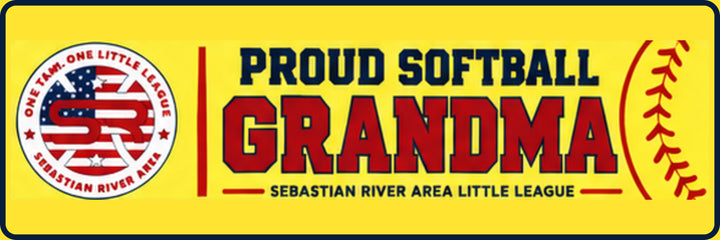 SRALL BUMPER 9x3 | Proud Softball Grandma | Saying