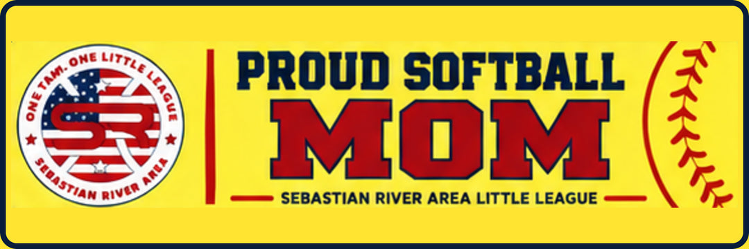 SRALL BUMPER 9x3 | Proud Softball Mom | Saying
