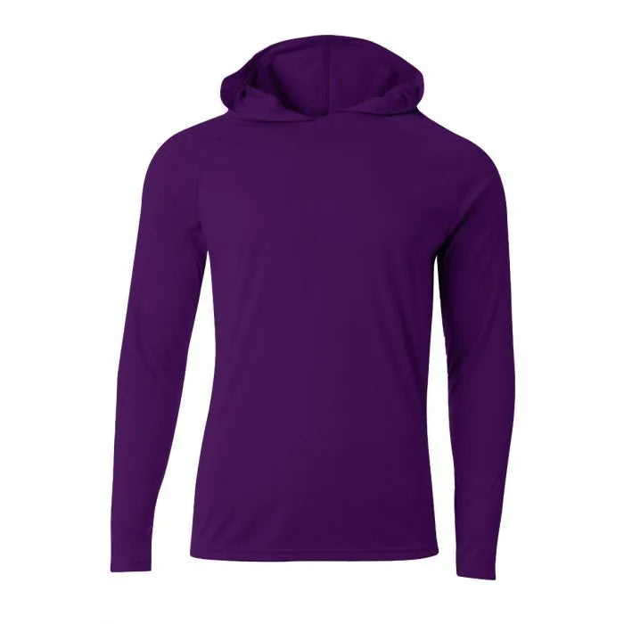 A4 N3409 Cooling LS Hooded T-Shirt