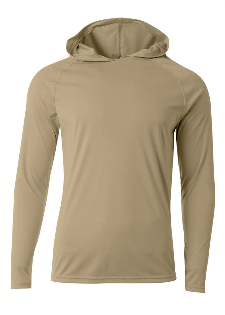 A4 N3409 Cooling LS Hooded T-Shirt