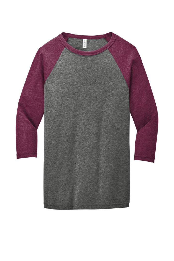 BC3200 Grey/ Maroon Triblend