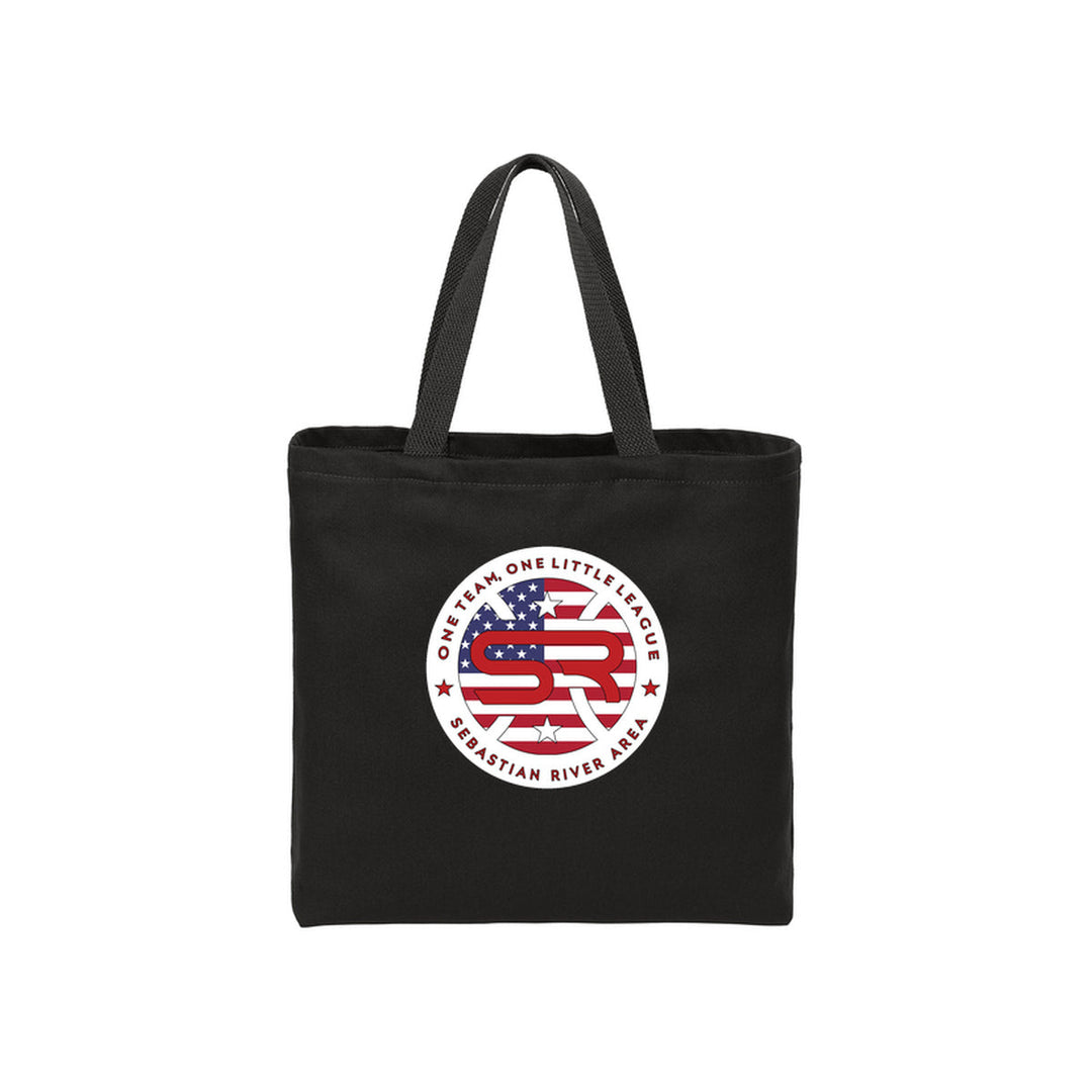 SRALL B050 | Black | League logo mockup — revised imprint scale