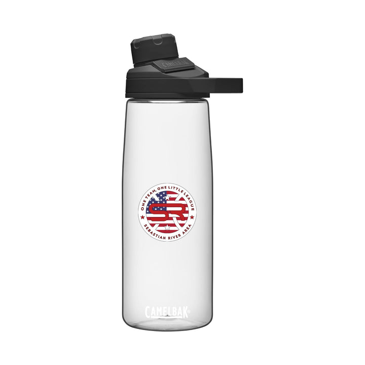 SRALL CamelBak Chute Mag 25 Ounces Clear with one-sided UV DTF league logo