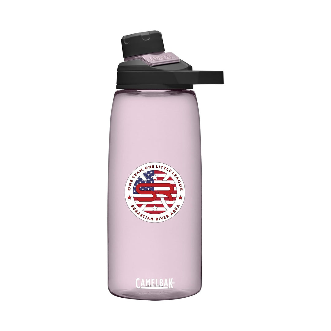 SRALL CamelBak Chute Mag 31.8 Ounces Purple Sky with one-sided UV DTF league logo