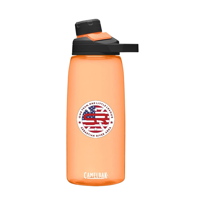 SRALL CamelBak Chute Mag 33.8 Ounces Desert Sunrise with one-sided UV DTF league logo