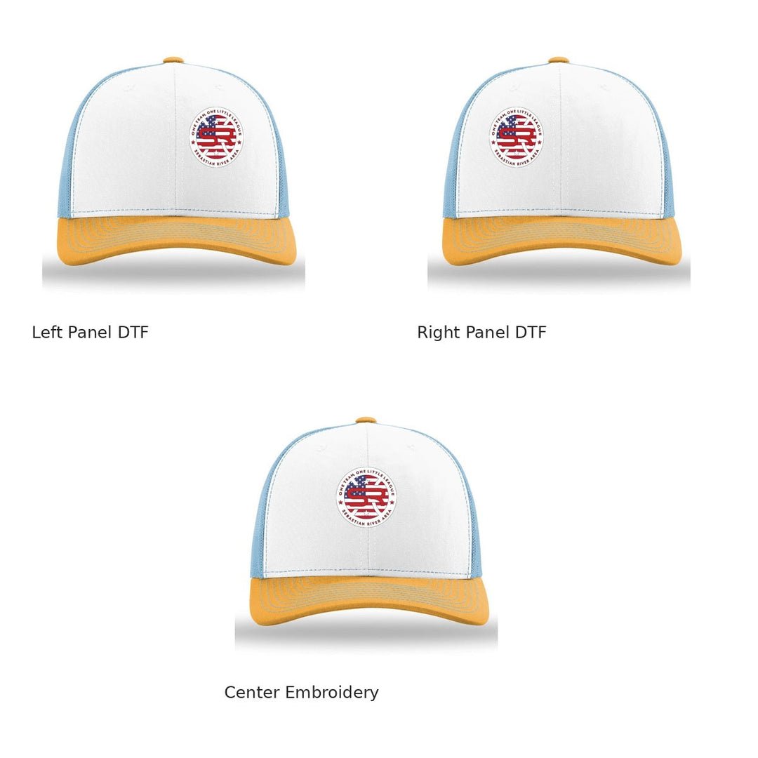 SRALL 112 | White/ Columbia Blue/ Yellow | All Decorations